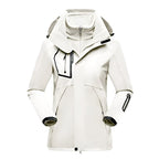 Patricia | Damska wodoodporna kurtka softshell, wiatroszczelny płaszcz sportowy | Rokishi | Czarny