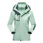 Patricia | Damska wodoodporna kurtka softshell, wiatroszczelny płaszcz sportowy | Rokishi | Czarny