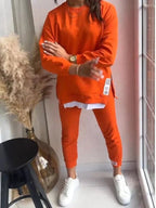 Penelope | Damski oversize'owy dwuczęściowy komplet dresowy, zwężane spodnie jogger | Rokishi | Szary