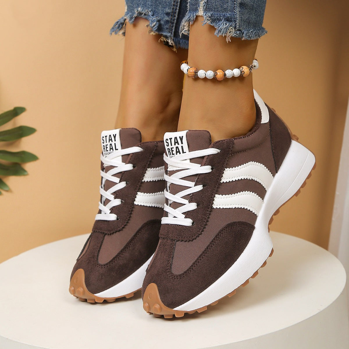 Petra | Damskie ortopedyczne sneakersy z amortyzacją, lekkie buty do chodzenia | Rokishi