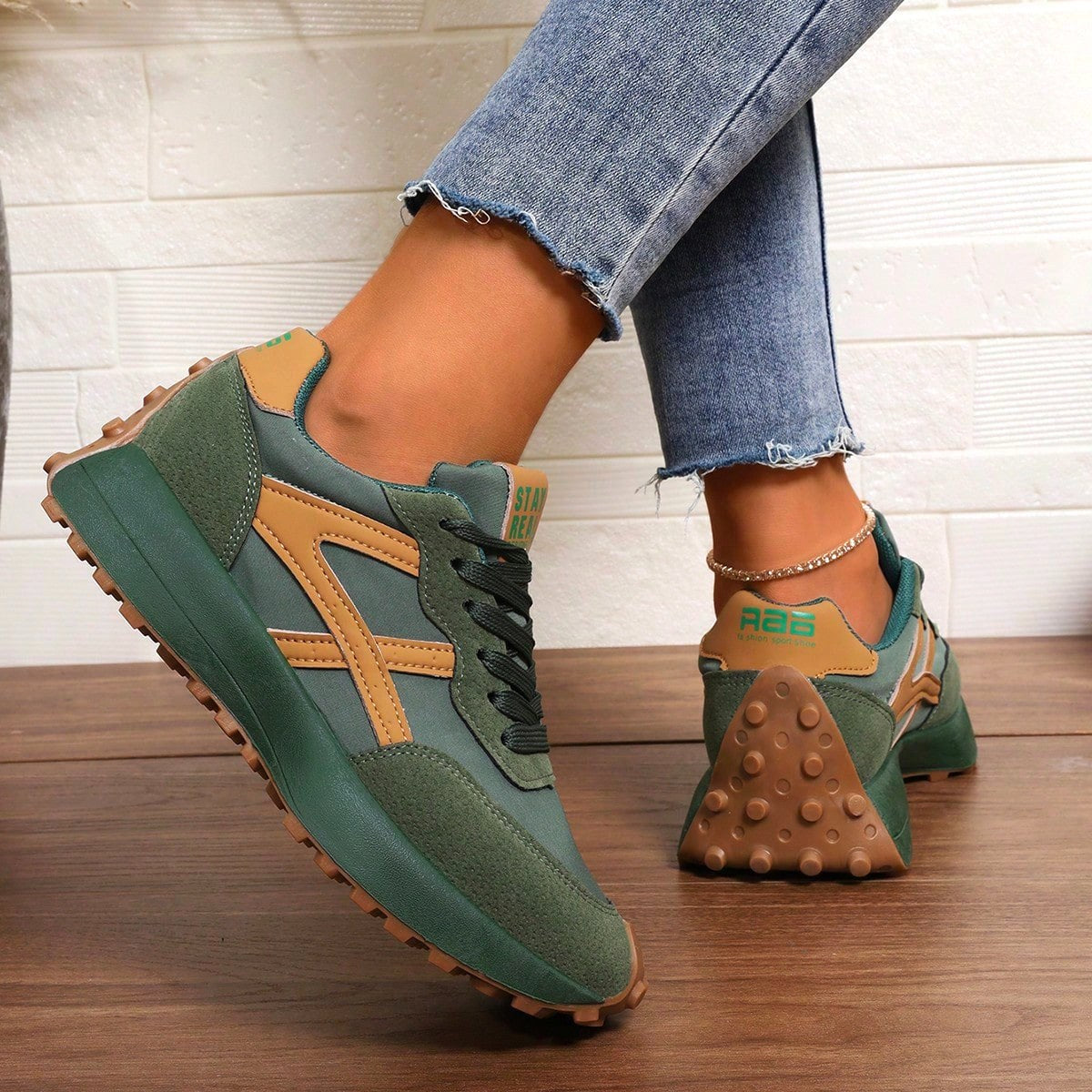 Petra | Damskie ortopedyczne sneakersy z amortyzacją, lekkie buty do chodzenia | Rokishi