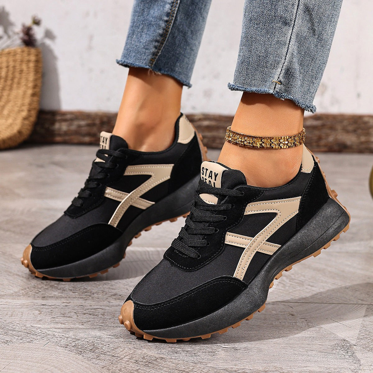 Petra | Damskie ortopedyczne sneakersy z amortyzacją, lekkie buty do chodzenia | Rokishi