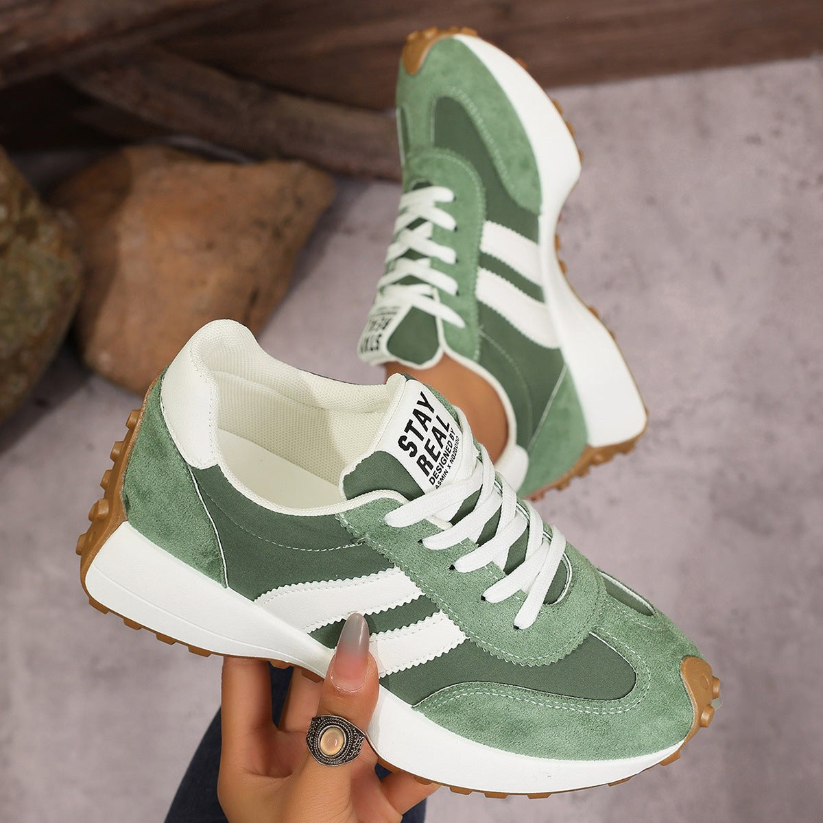 Petra | Damskie ortopedyczne sneakersy z amortyzacją, lekkie buty do chodzenia | Rokishi