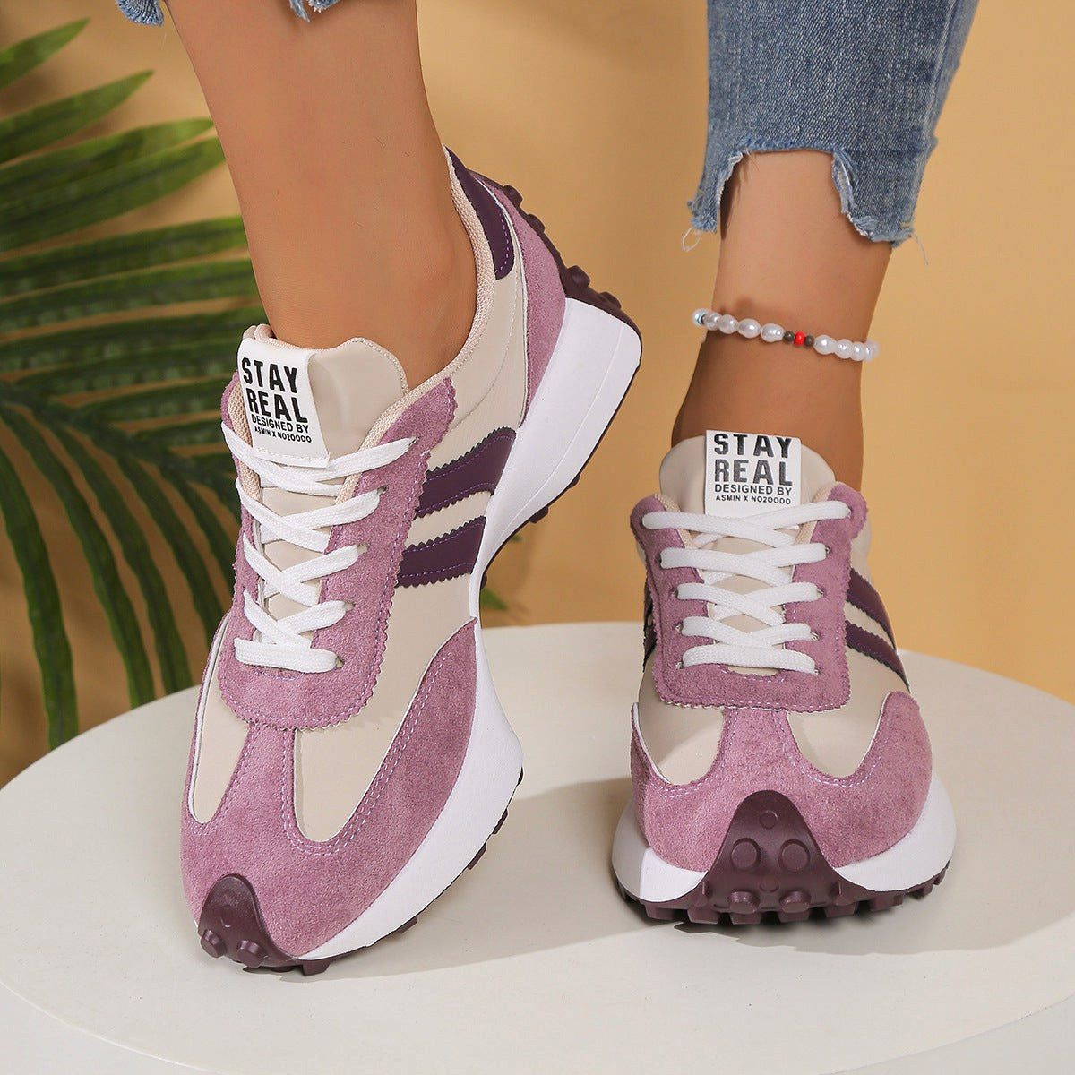 Petra | Damskie ortopedyczne sneakersy z amortyzacją, lekkie buty do chodzenia | Rokishi