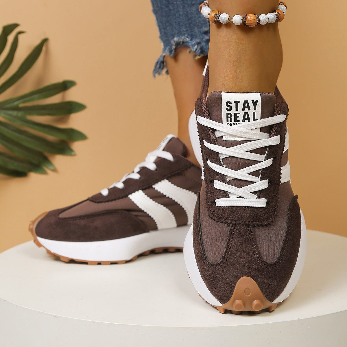 Petra | Damskie ortopedyczne sneakersy z amortyzacją, lekkie buty do chodzenia | Rokishi