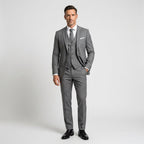 Przemysław | Elegancki trzyczęściowy garnitur męski z kamizelką, garnitur slim fit | Rokishi