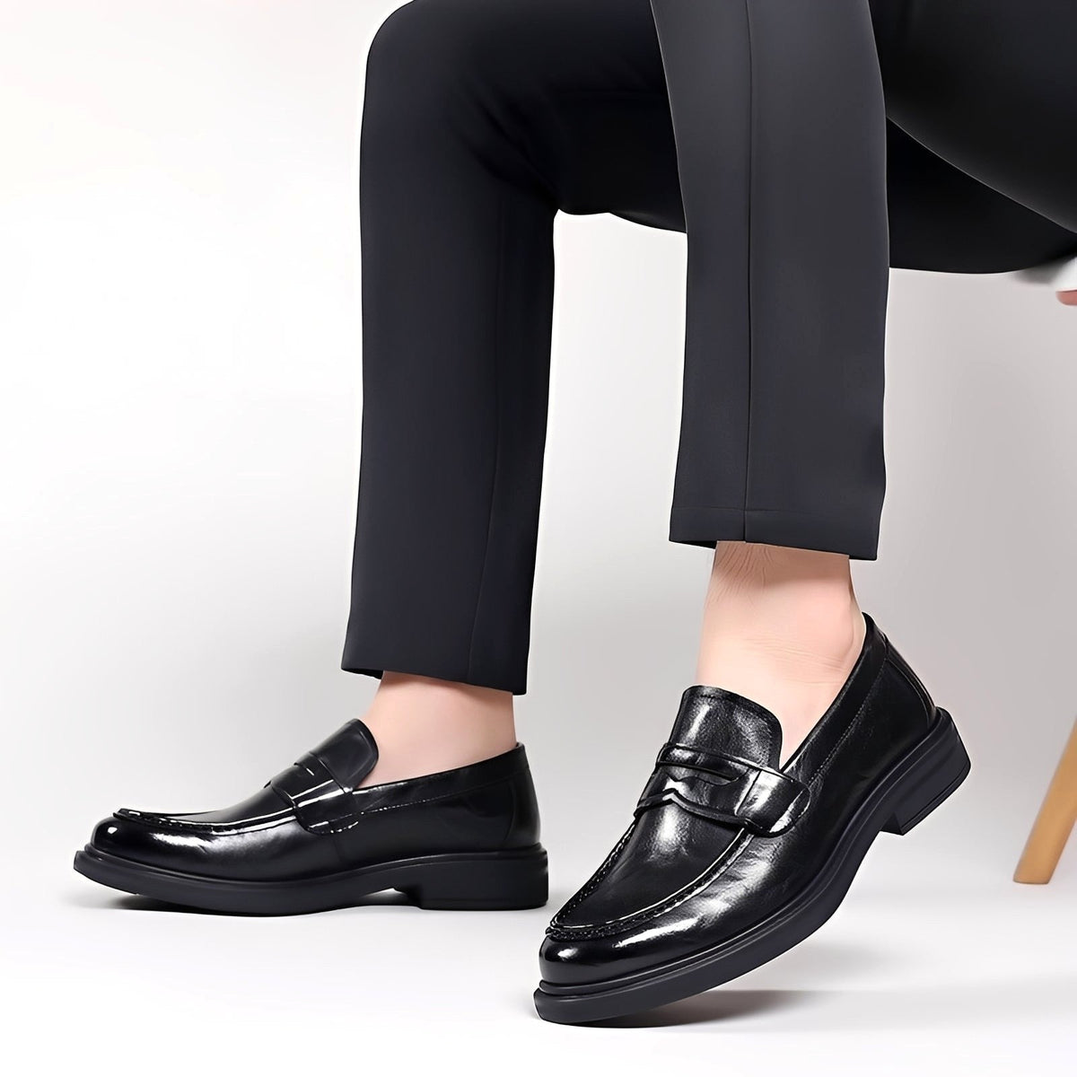Robert | Męskie loafersy w klasycznym designie, eleganckie mokasyny | Rokishi