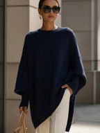 Rosalie | Damski oversize'owy sweter, sweter z miękkim splywem | Rokishi | Karmelowy