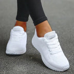 Rose | Damskie ortopedyczne sneakersy ze wspierającą podeszwą, wygodne sneakersy trekkingowe | Rokishi | Biały