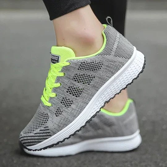 Rose | Damskie ortopedyczne sneakersy ze wspierającą podeszwą, wygodne sneakersy trekkingowe | Rokishi | Biały