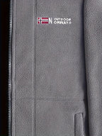 Rudolf | Męska bluza polarowa z kołnierzem, bluza polarowa outdoorowa | Rokishi | Khaki