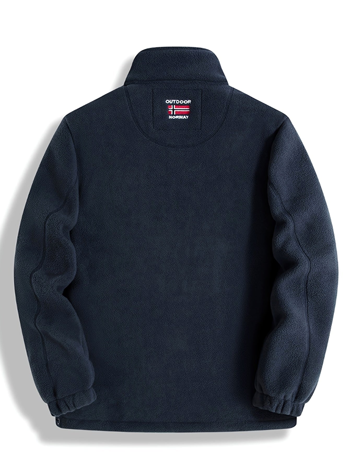 Rudolf | Męska bluza polarowa z kołnierzem, bluza polarowa outdoorowa | Rokishi | Szary