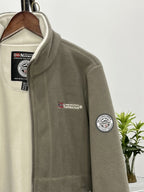 Rudolf | Męska bluza polarowa z kołnierzem, bluza polarowa outdoorowa | Rokishi | Czerwony