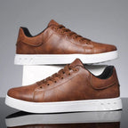 Scott | Męskie sznurowane sneakersy, niskie buty ortopedyczne | Rokishi | Czarny