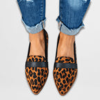 Sophie | Damskie zamszowe loafersy, wyściełane buty codzienne | Rokishi | Khaki