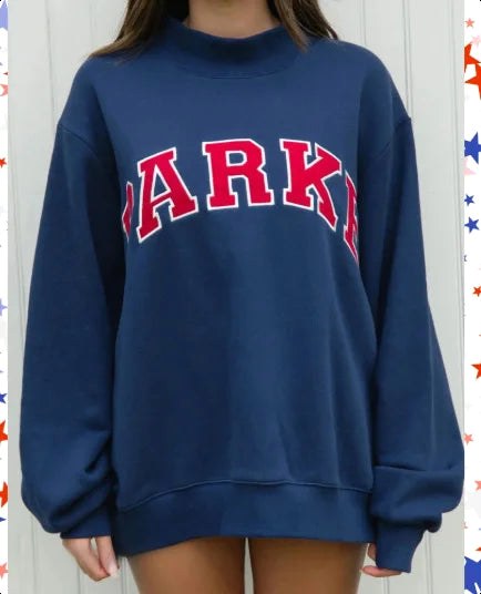 Thea | Damska dzianinowa bluza ze stójką, sweter z napisem w stylu varsity | Rokishi | Różowy
