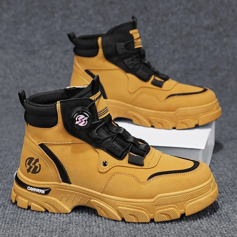 Thomas | Męskie buty robocze z systemem Dial-Lock, wytrzymałe buty ochronne | Rokishi | Żółty