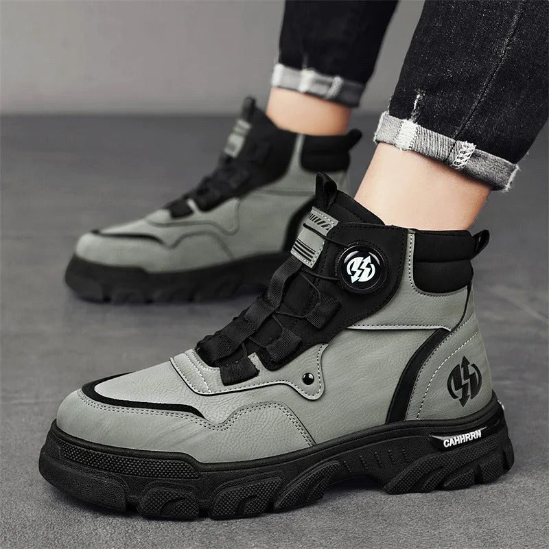 Thomas | Męskie buty robocze z systemem Dial-Lock, wytrzymałe buty ochronne | Rokishi | Żółty
