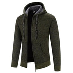 Viktor | Męska bluza premium z kapturem, elegancka bluza z kapturem | Rokishi | Brązowy