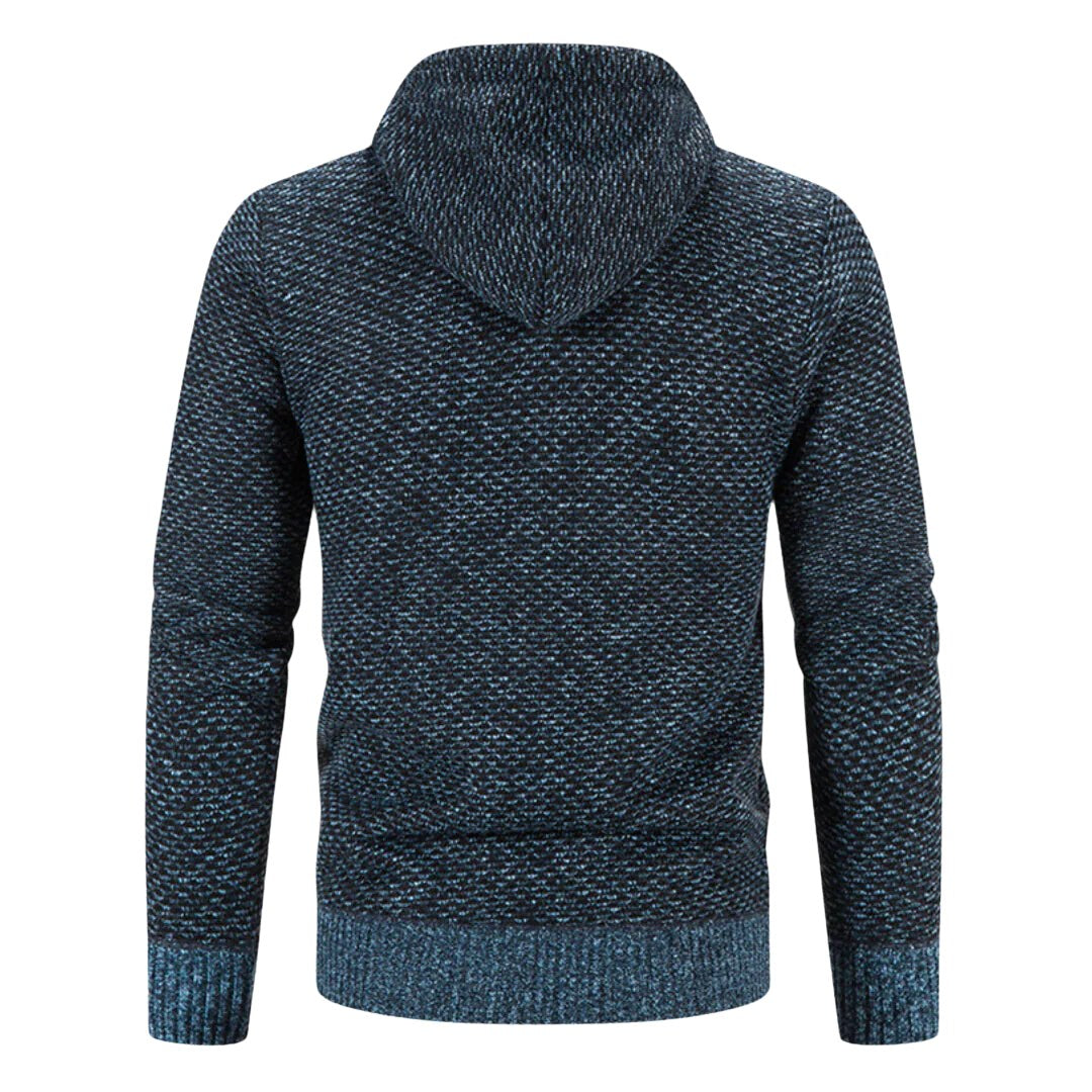 Viktor | Męska bluza premium z kapturem, elegancka bluza z kapturem | Rokishi | Brązowy