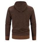 Viktor | Męska bluza premium z kapturem, elegancka bluza z kapturem | Rokishi | Brązowy