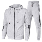 Warren | Męski dres o kroju relaxed fit, nowoczesny dwuczęściowy komplet | Rokishi | Granatowy