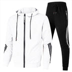 Warren | Męski dres o kroju relaxed fit, nowoczesny dwuczęściowy komplet | Rokishi | Granatowy