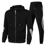 Warren | Męski dres o kroju relaxed fit, nowoczesny dwuczęściowy komplet | Rokishi | Granatowy