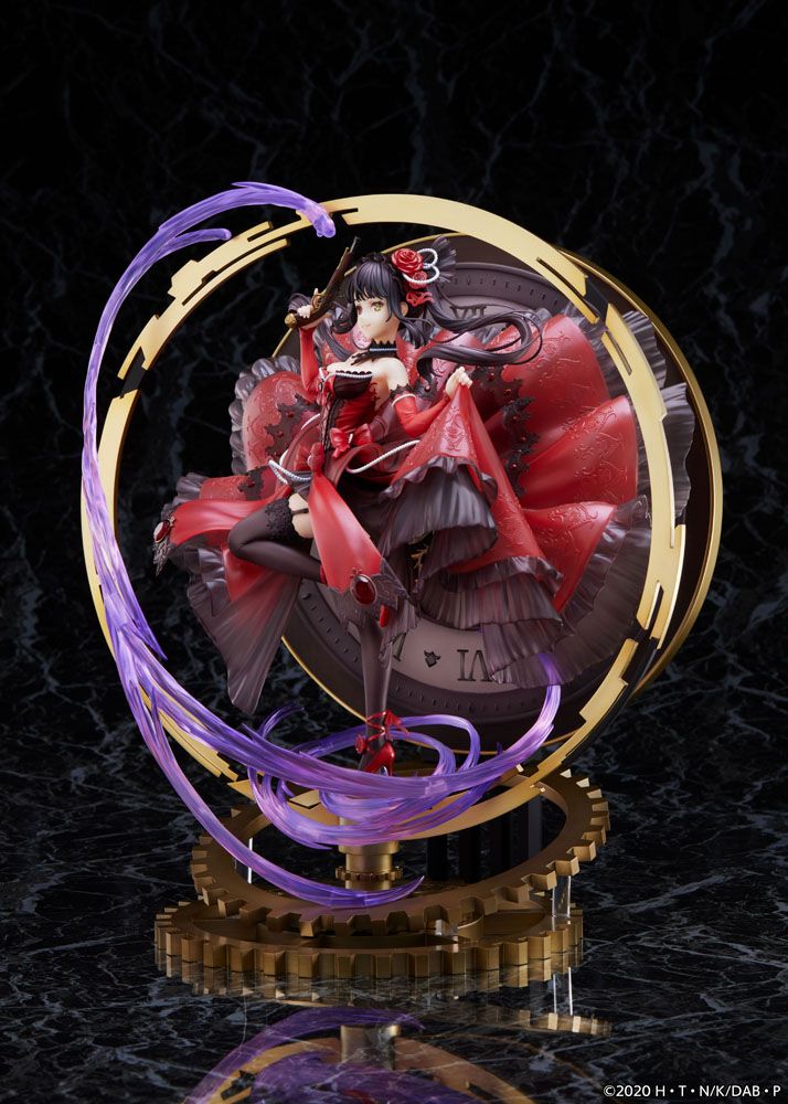 Date A Bullet PVC Statue 1/7 Kurumi Tokisaki: Pigeon Blood Ruby Dress Ver. 33 cm