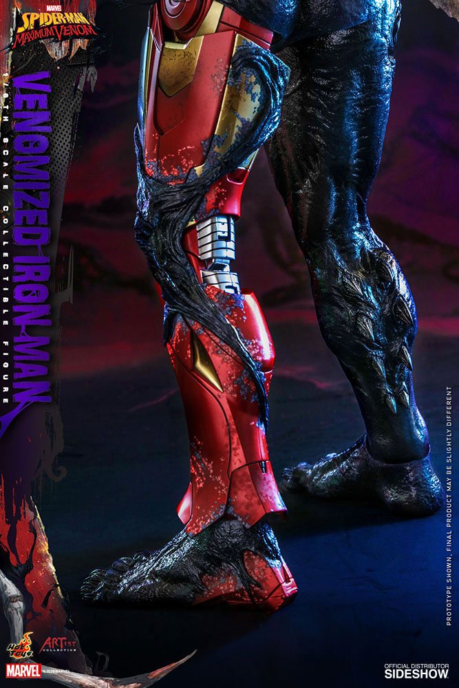 Marvel&#39;s Spider-Man: Maximum Venom Artist Collection Action Figure 1/6 Venomized Iron Man 35 cm