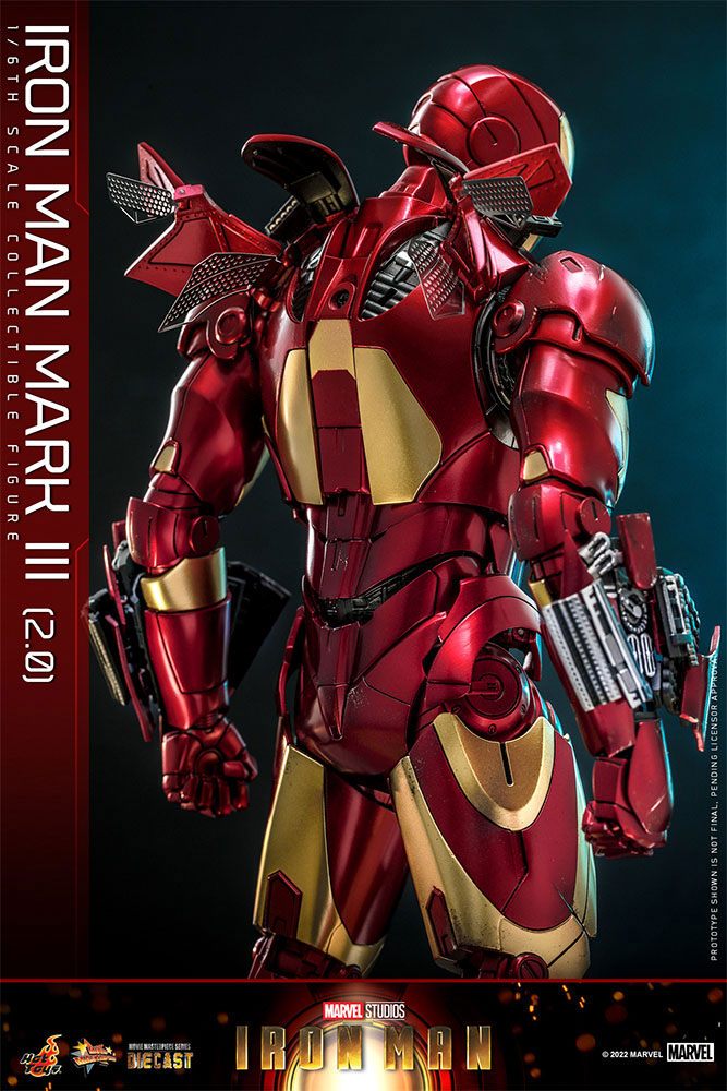 Iron Man Movie Masterpiece Series Diecast Action Figure 1/6 Iron Man Mark III (2.0) 32 cm