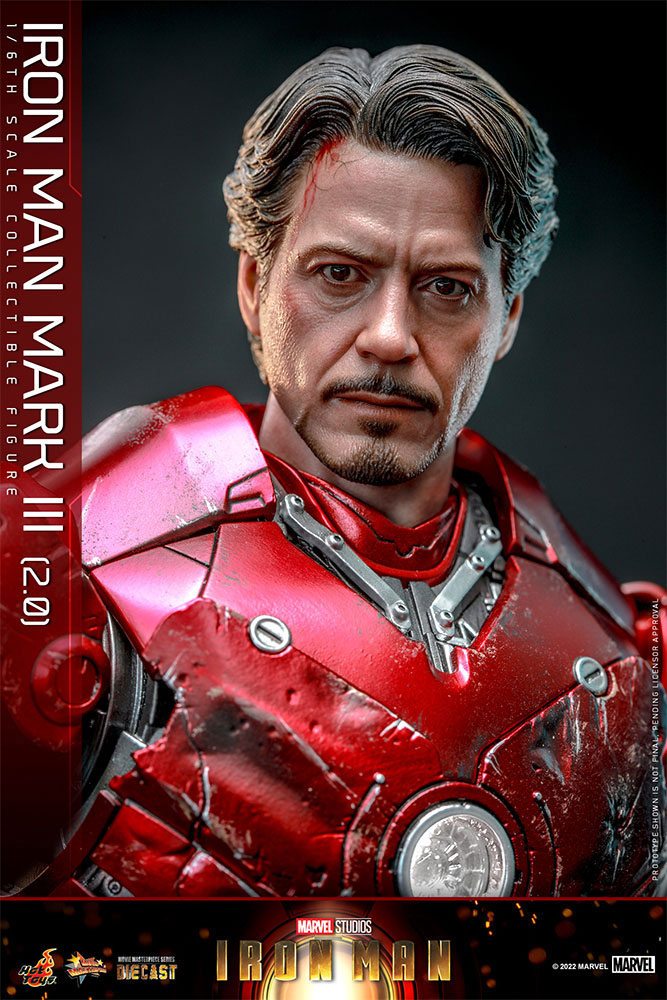 Iron Man Movie Masterpiece Series Diecast Action Figure 1/6 Iron Man Mark III (2.0) 32 cm