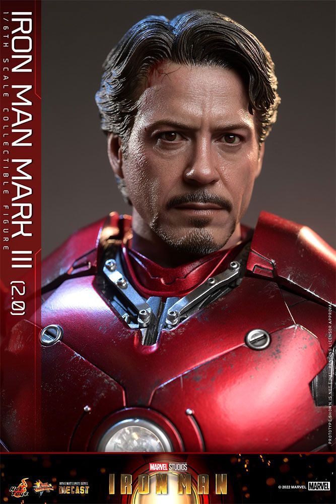 Iron Man Movie Masterpiece Series Diecast Action Figure 1/6 Iron Man Mark III (2.0) 32 cm