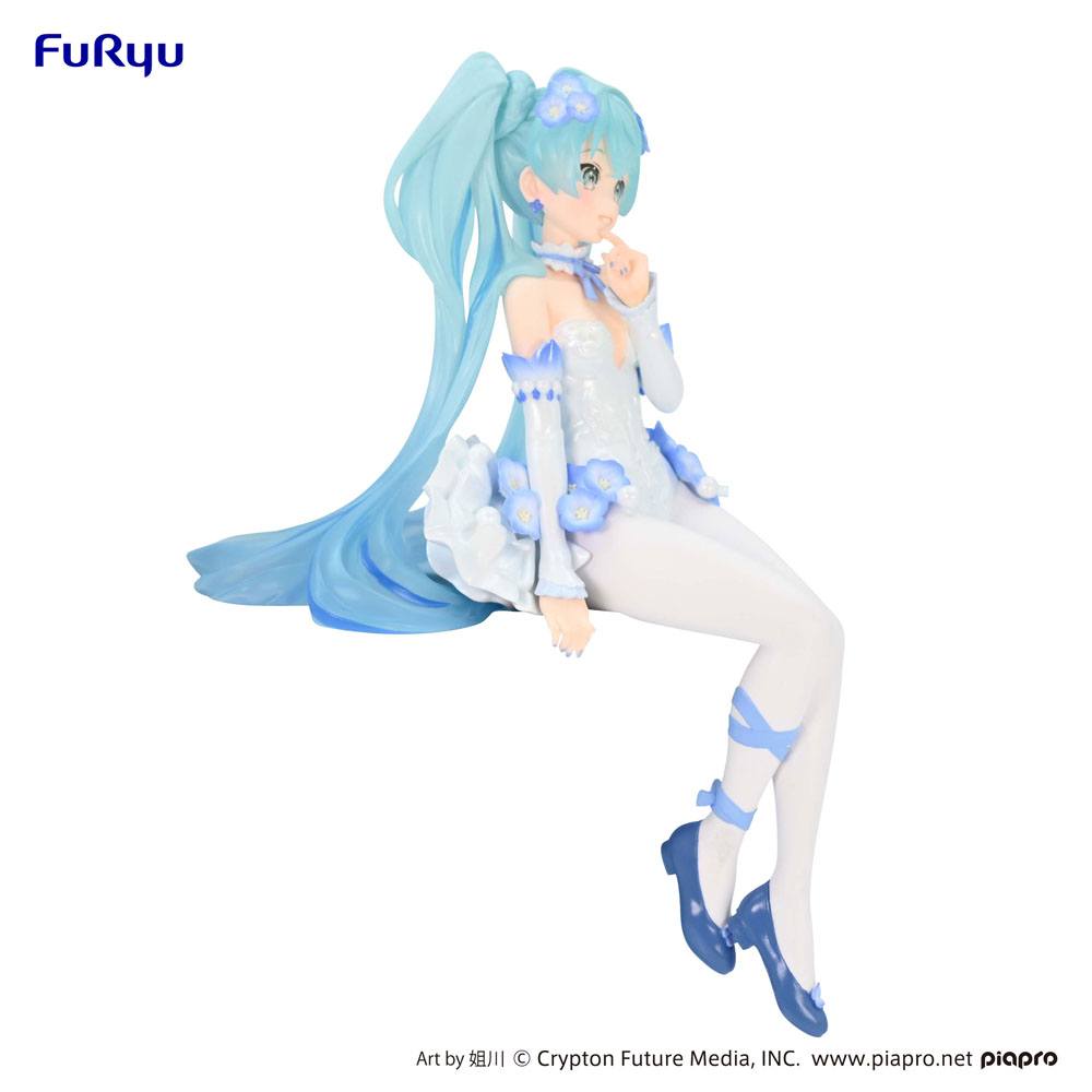 Hatsune Miku Noodle Stopper PVC Statue Hatsune Miku / Flower Fairy Nemophila Ver. 15 cm