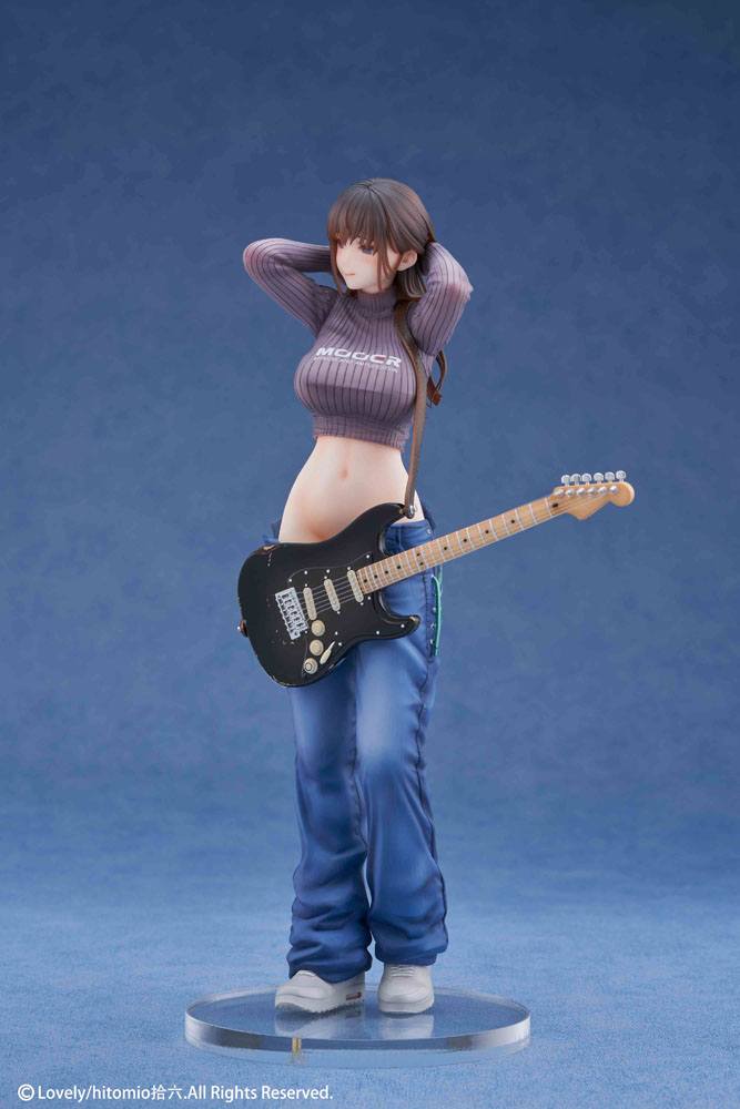 Original Character PVC 1/7 Guitar Girl Illustrated by Hitomio16 25 cm