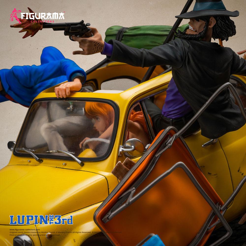 Lupin III Elite Diorama Statue 1/8 Lupin, Jigen &amp; Fujiko 31 cm