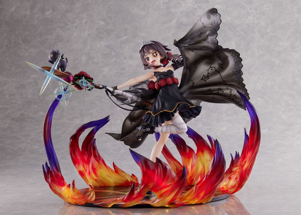 Konosuba God&#39;s blessing on this wonderful world! PVC Statue 1/7 Megumin the Black Rose Dress Ver. 28 cm