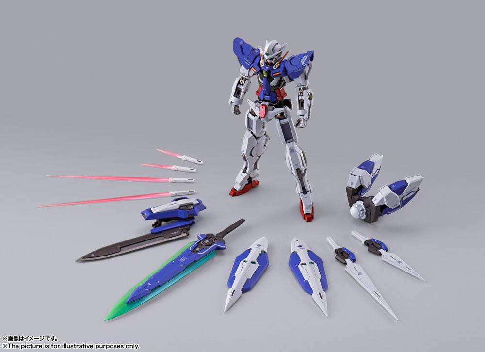 Mobile Suit Gundam 00 Revealed Chronicle Metal Build Diecast Action Figure Gundam Devise Exia 18 cm