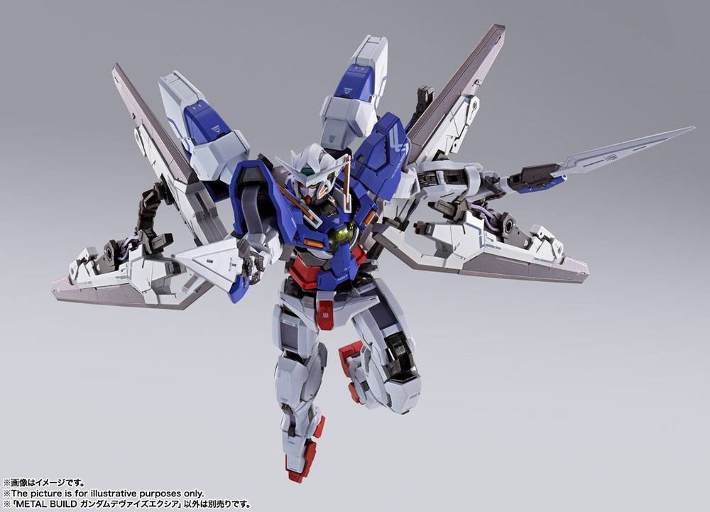 Mobile Suit Gundam 00 Revealed Chronicle Metal Build Diecast Action Figure Gundam Devise Exia 18 cm