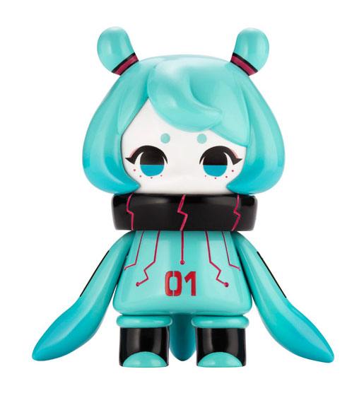 Hinomoto Heavy Industries Action Figure Ocean Exploration Robot Denshitako No. 3 Hatsune Miku Color Ver. 9 cm