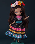 Harmonia Bloom Seasonal Doll Figures Outfit Set: Gabriela (Black)