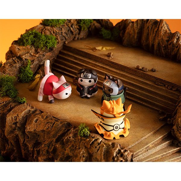 Naruto Shippuden Mega Cat Project Trading Figure 3 cm Nyaruto! Ver. Break out! Fourth Great Ninja War Assortment (8)