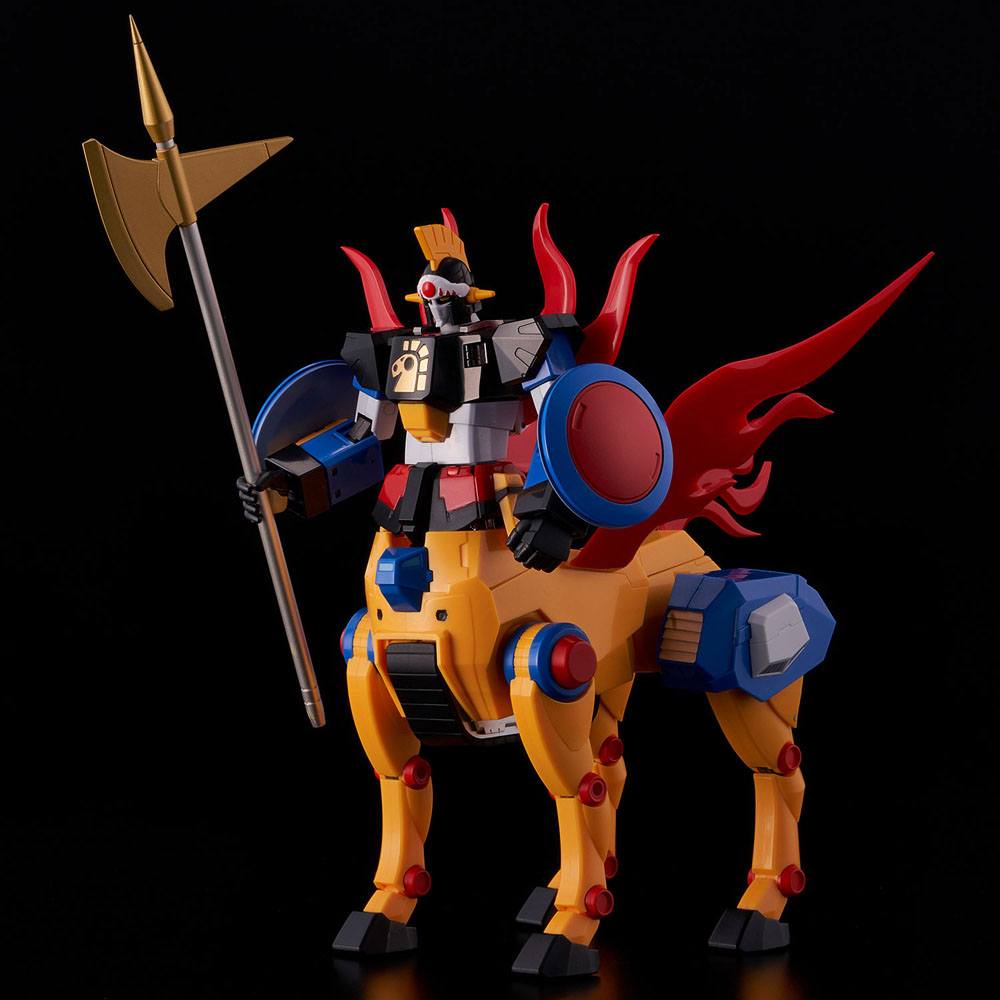 Yattodetaman PVC / Diecast Action Figure Riobot Daikyojin &amp; Daitenba 15 - 16 cm