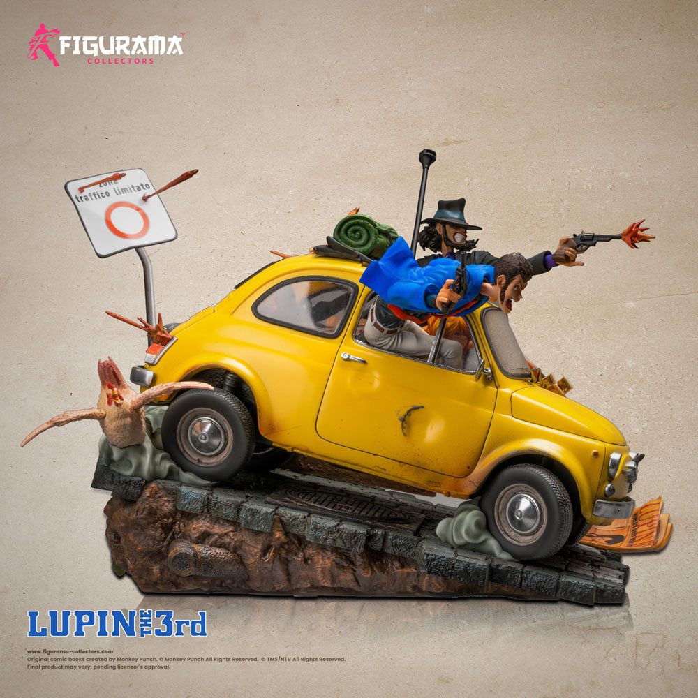 Lupin III Elite Diorama Statue 1/8 Lupin, Jigen &amp; Fujiko 31 cm