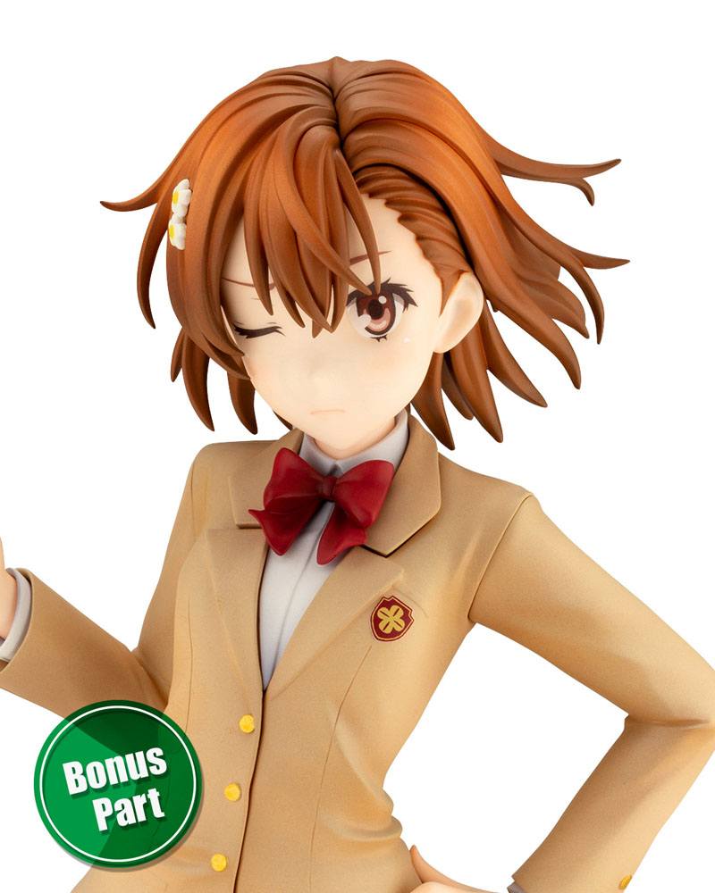 A Certain Scientific Railgun T PVC Statue 1/7 Misaka Mikoto 15th Anniversary Ver. Kotobukiya Luxury Ver. 30 cm