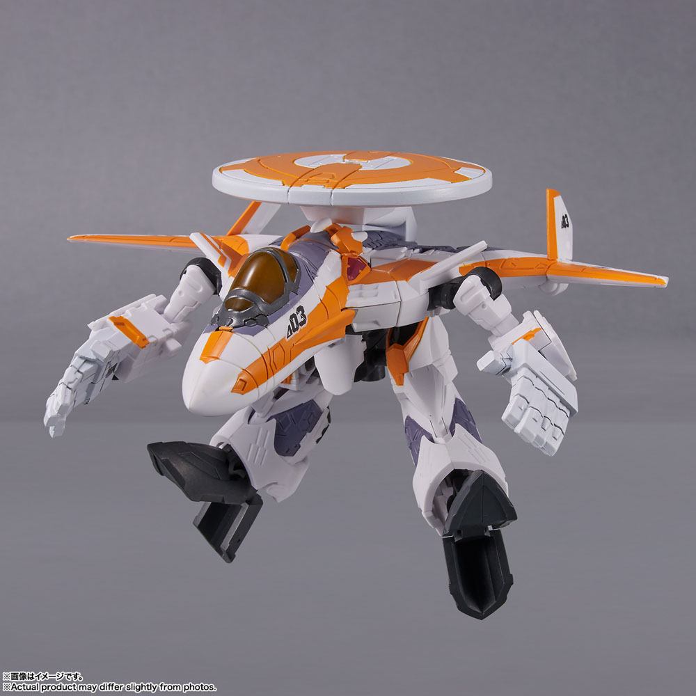 Macross Delta Tiny Session Vehicle mit Action Figure VF-31E Siegfried (Chuck Mustang Use) with Reina Prowler 10 cm