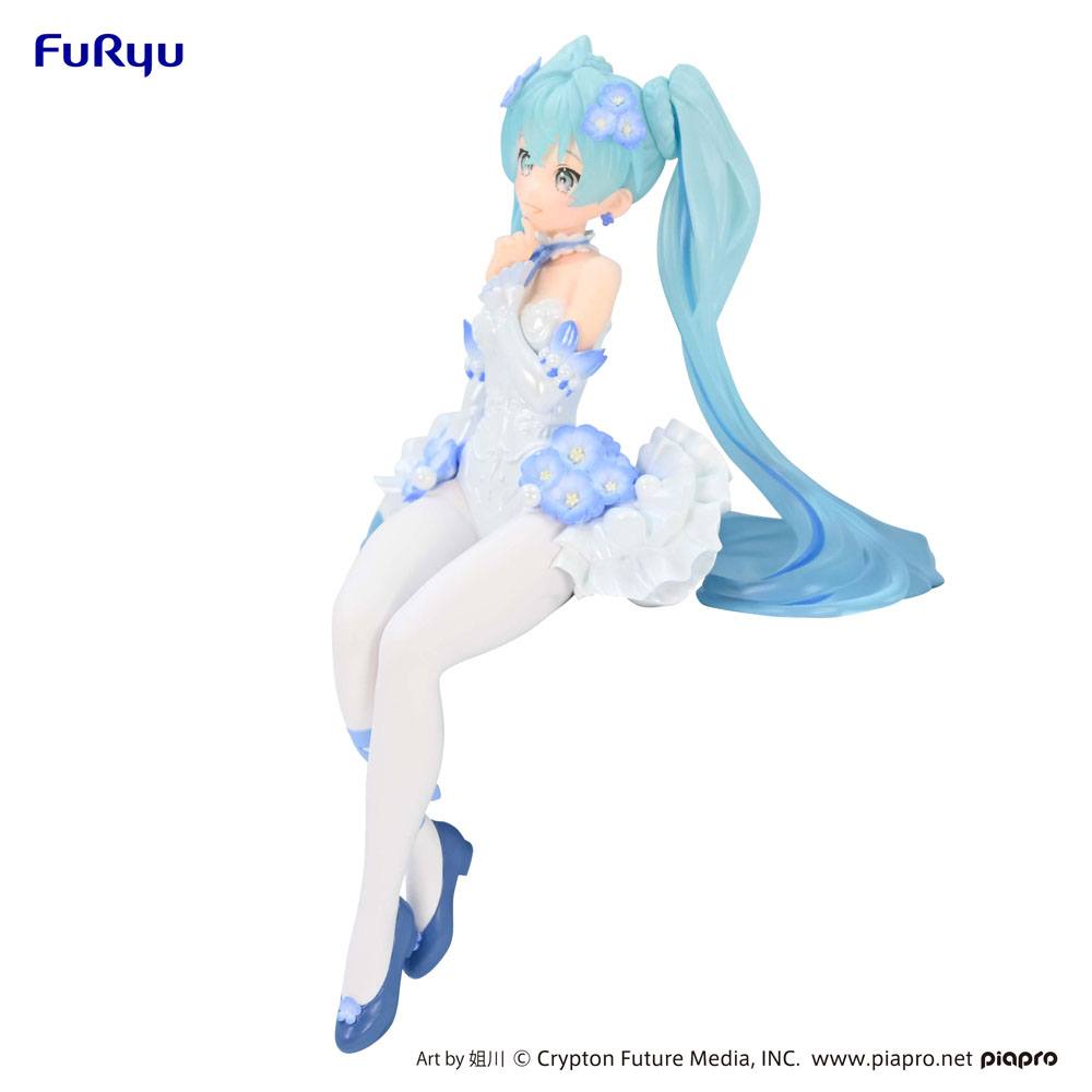 Hatsune Miku Noodle Stopper PVC Statue Hatsune Miku / Flower Fairy Nemophila Ver. 15 cm