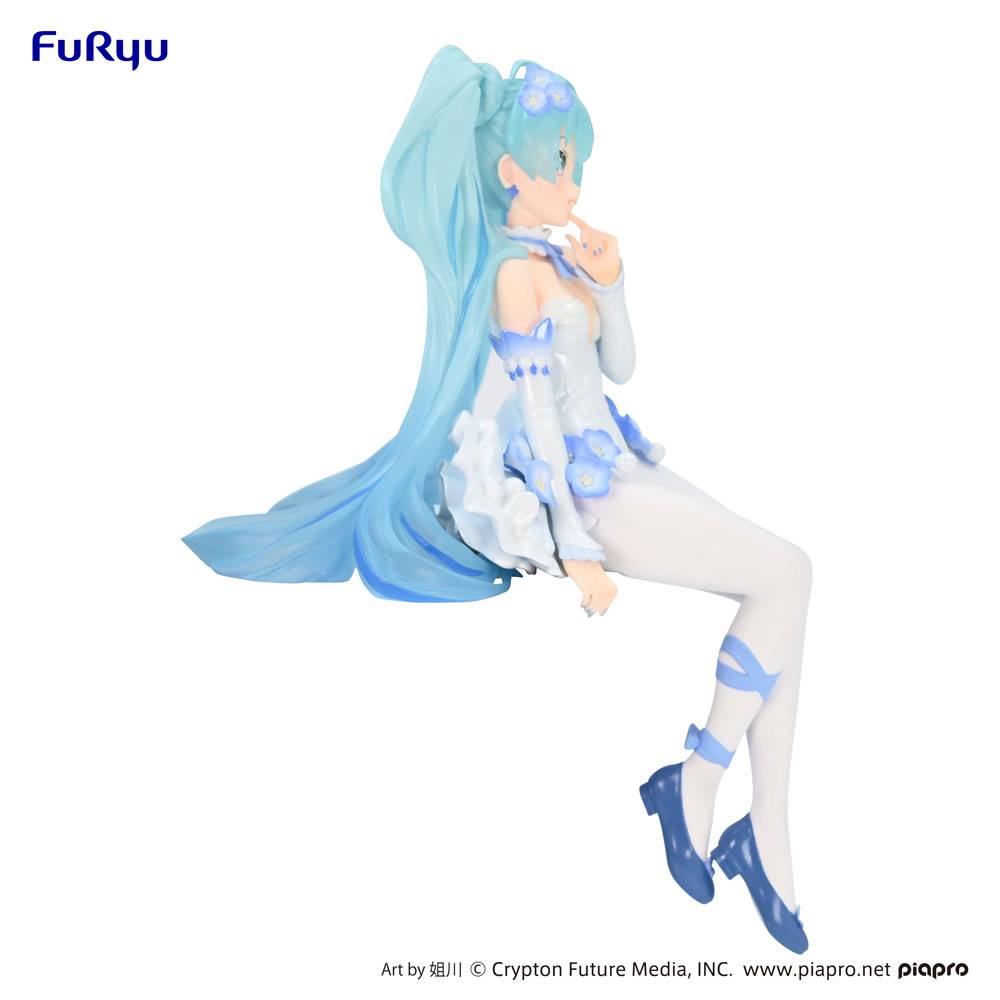 Hatsune Miku Noodle Stopper PVC Statue Hatsune Miku / Flower Fairy Nemophila Ver. 15 cm