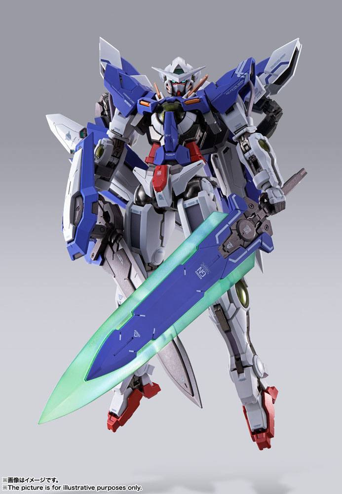 Mobile Suit Gundam 00 Revealed Chronicle Metal Build Diecast Action Figure Gundam Devise Exia 18 cm