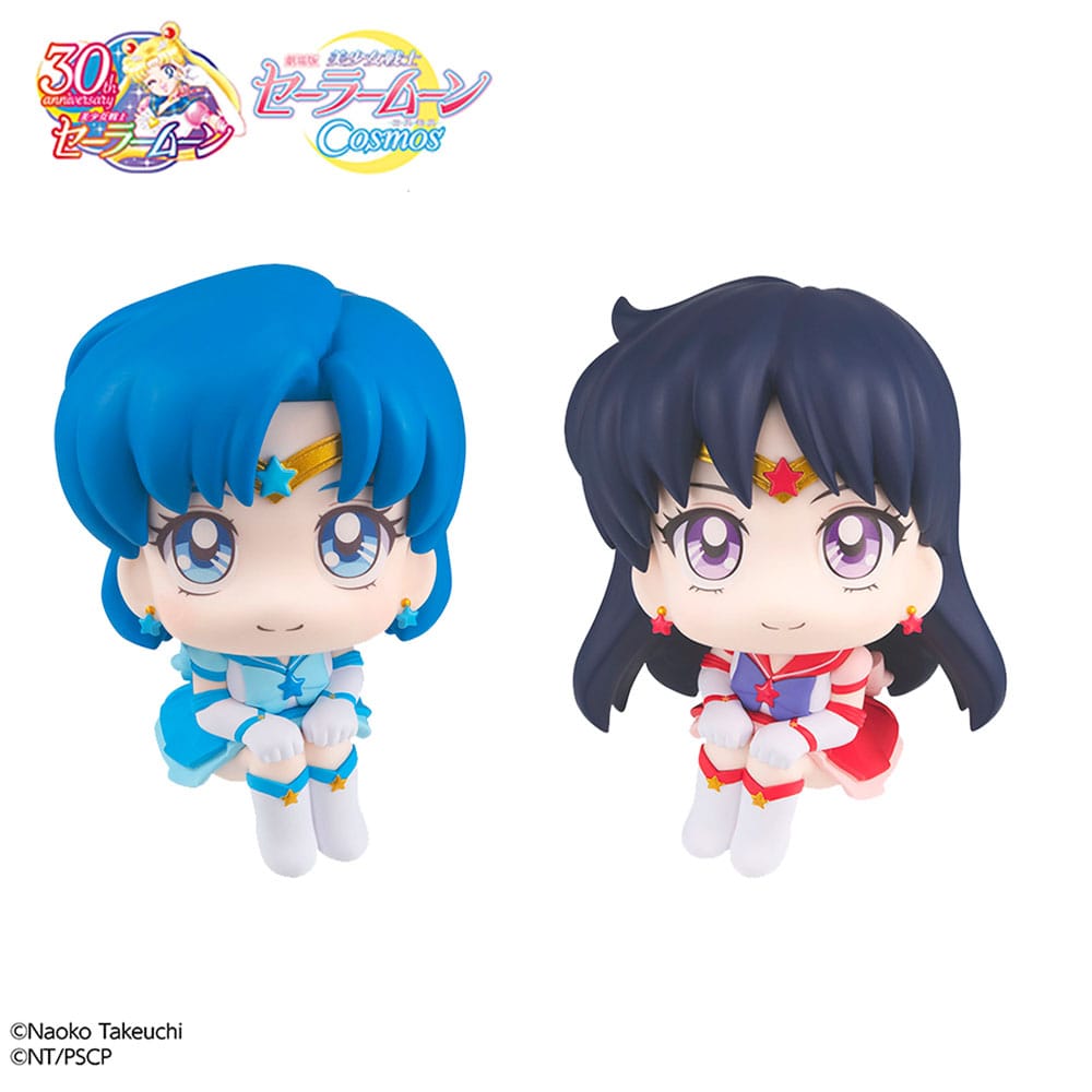 Sailor Moon Cosmos Look Up PVC Statues Eternal Sailor Mercury &amp; Eternal Sailor Mars Set 11 cm